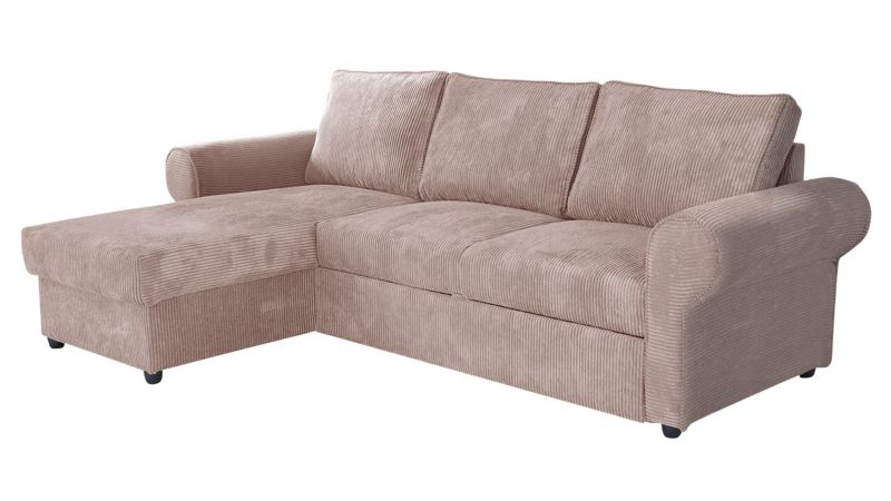 Narożnik z funkcją spania MIRJAN 24 Monaco Sztruks pudrowy róż 1 szt.