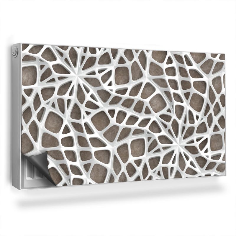 Ozdobny magnes na kaloryfer Wallfluent 110x60 cm Ażurowa pajęczyna 1 szt.