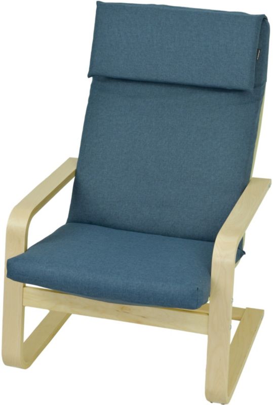 Poduszka na fotel Ikea Poang Pello AMPO niebieski melanż 1 szt.