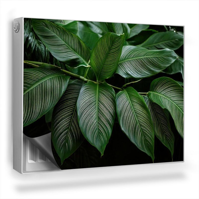 Ozdobny magnes na kaloryfer Wallfluent 80x60 cm Gałąź z tropikalnymi liśćmi 1 szt.