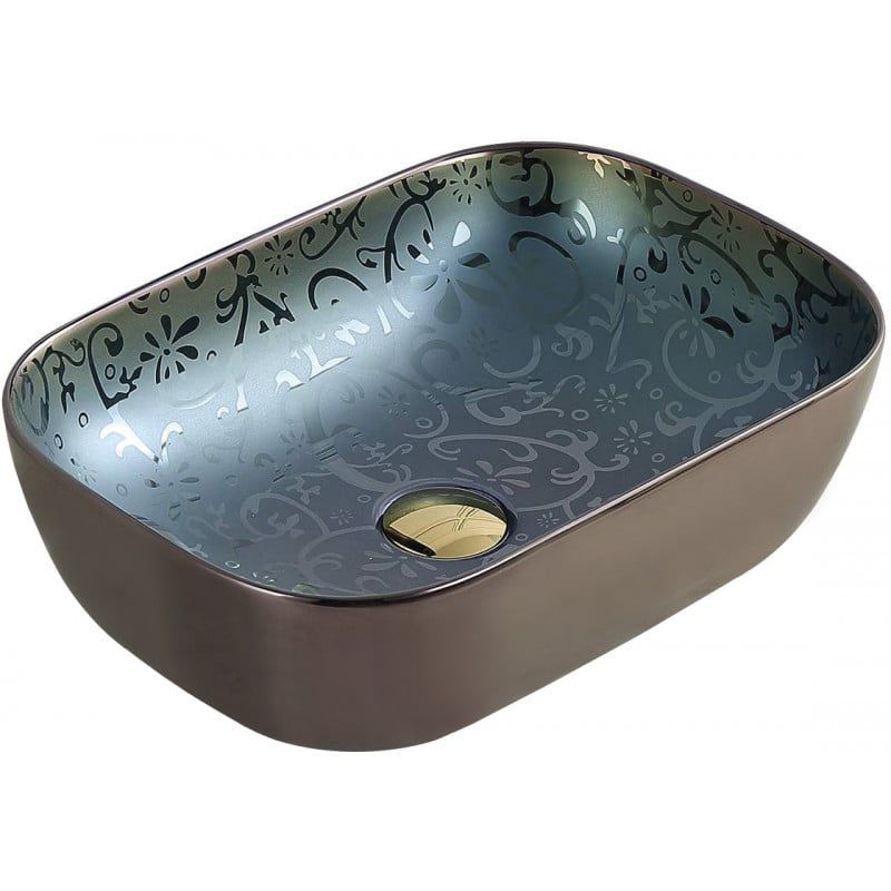 Umywalka nablatowa Mexen Rita zielona 45x32 cm 1 szt.