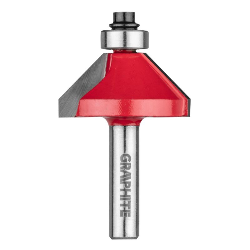 Frez kształtowy GRAPHITE z łożyskiem, HM, 35.5 x 15.9 mm, trzpień 8 mm 1 szt