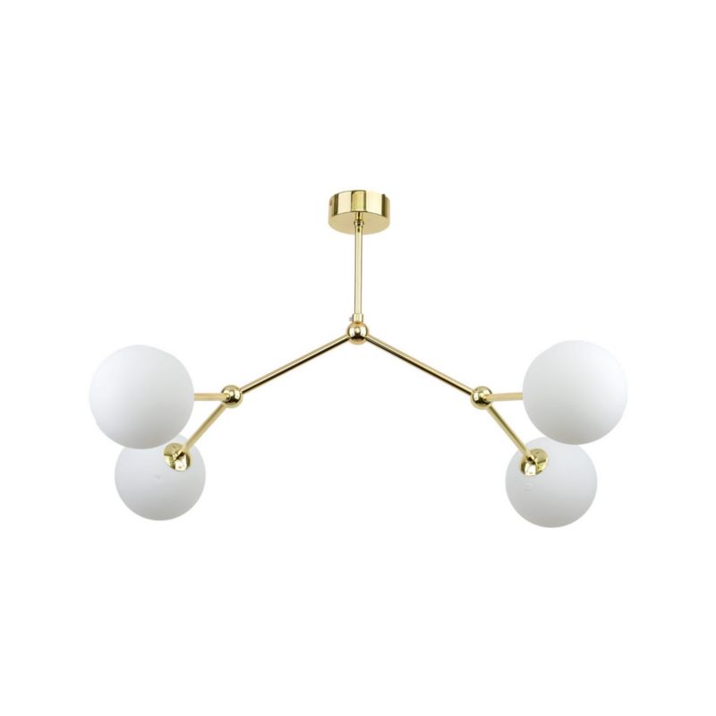 Lampa wisząca TK-Lighting Fairy złoto-biała wym: 42 x 49 x 66 cm 4xG9 x 1 szt.