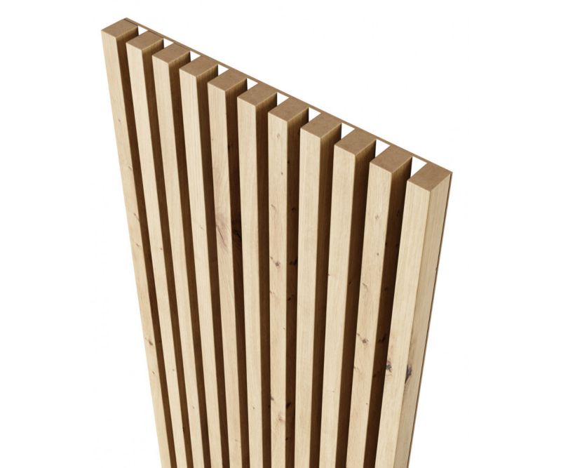 Lamele na białej płycie 18,5 x 275 cm Mebano PRO dąb artisan 4 szt.