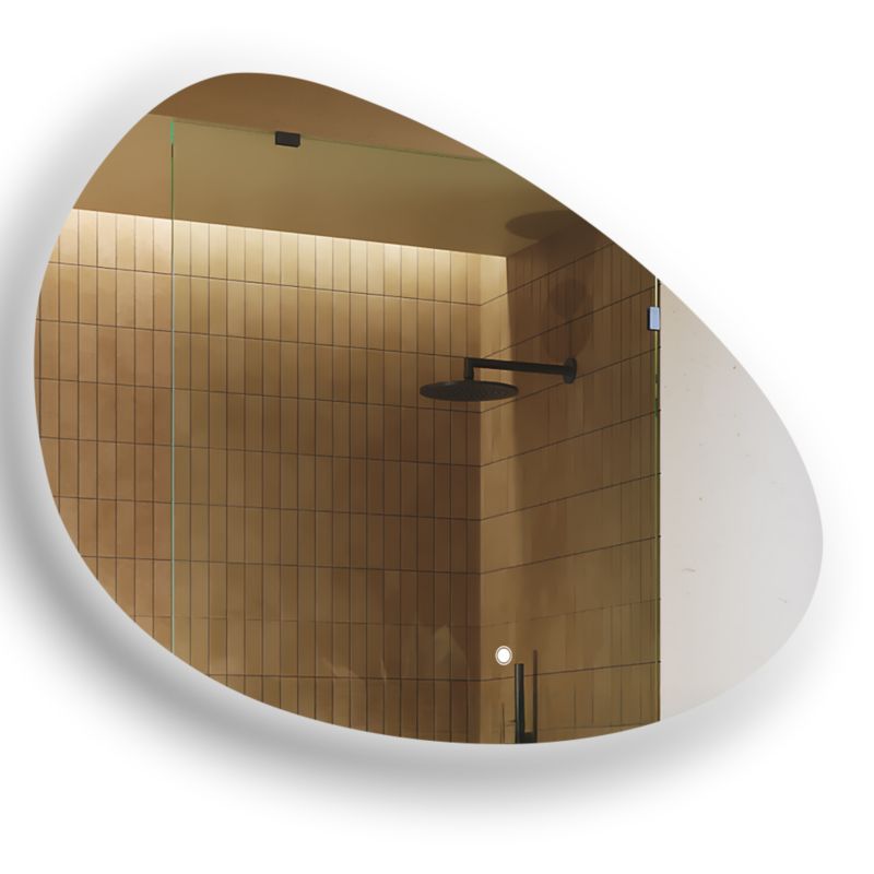 Lustro łazienkowe Artforma LED 114x84cm nieregularne LED Dual włącznik OBKA221 1szt.