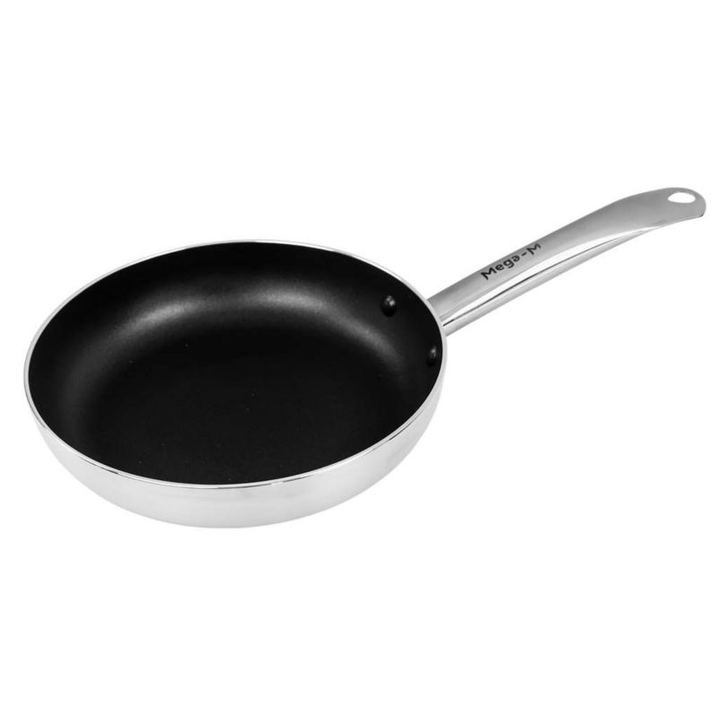 Patelnia aluminiowa Mega-M z powłoką nieprzywierającą Indukcja, Gaz śr.22cm 1szt.