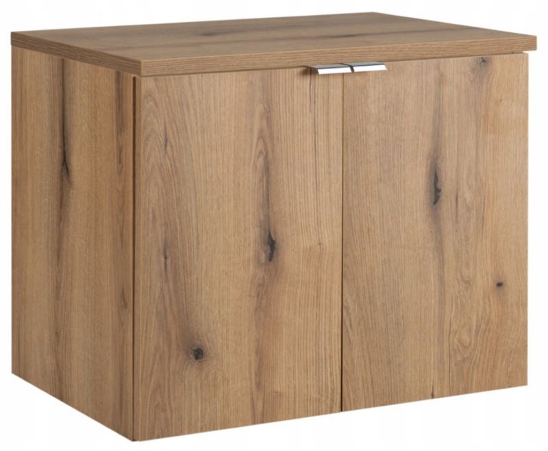 Szafka łazienkowa Furnidea 80 cm Wisząca z Blatem Dąb Nova Oak 2 Drzwi 1 szt.