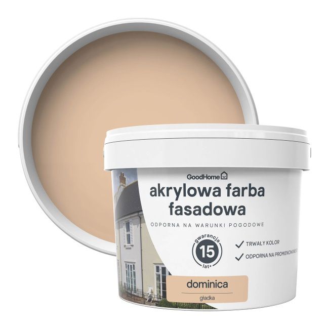 Farba elewacyjna GoodHome dominica 10 l