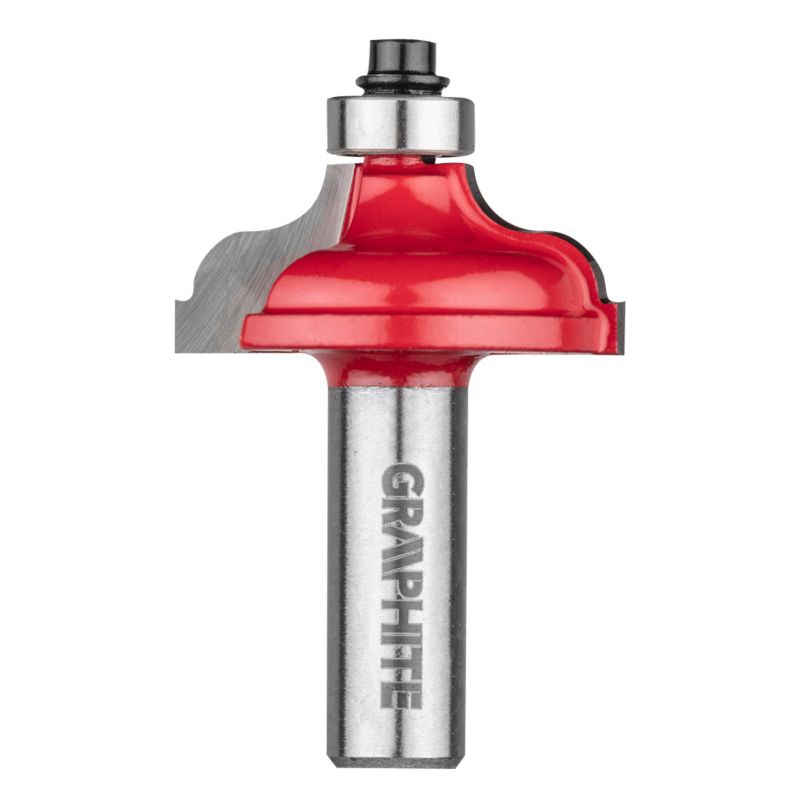 Frez kształtowy GRAPHITE z łożyskiem, zaokrąglający, HM, 38.6 x 15.9 mm, trzpień 12 mm 1 szt