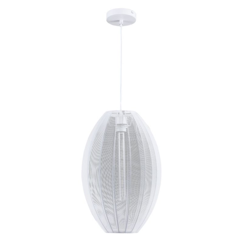 Lampa wisząca Polux Karei biała wym: 120 x 30 x 30 cm 1xE27 x 1 szt.