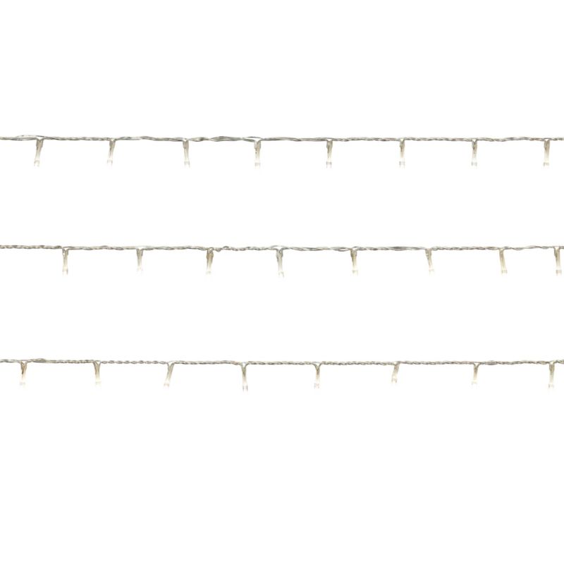 Lampki zewnętrzne 240 LED przezroczyste barwa zimna biała