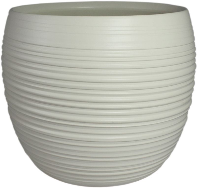 Osłonka doniczki Cermax 13 cm biały antyk