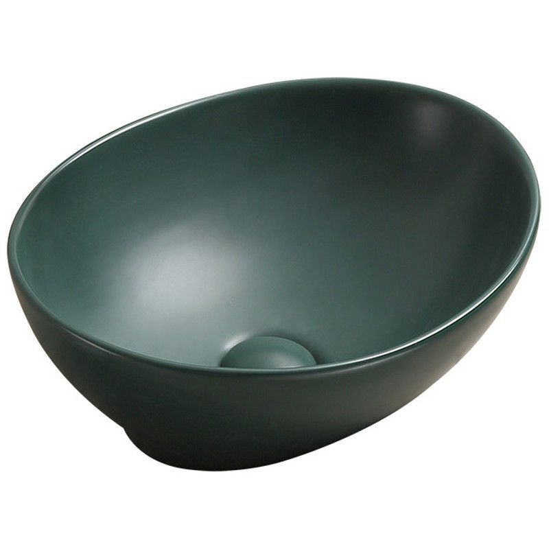 Umywalka nablatowa Mexen Elza zielony ciemny 40,5 x 33 cm 1 szt.