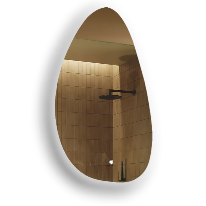 Lustro łazienkowe Artforma LED 64x104cm nieregularne LED Dual włącznik DRIP221 1szt.