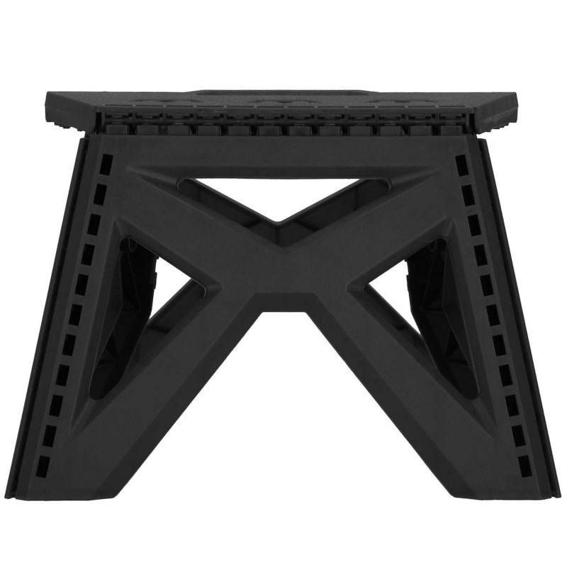 Taboret składany wielofunkcyjny Springos podest, stopień wys. 23 cm czarny 1 szt.