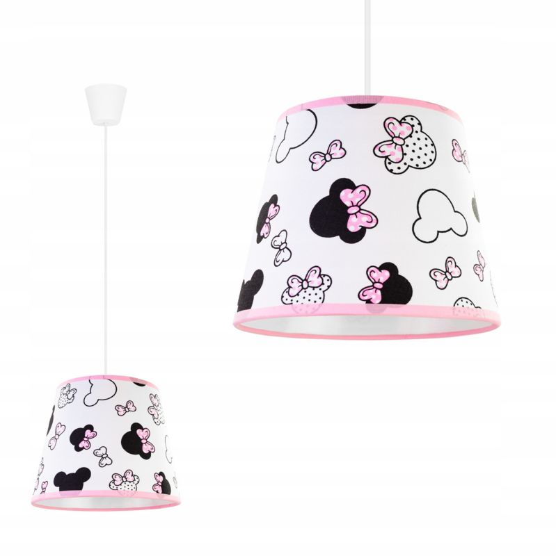 Lampa sufitowa wisząca dziecięca Light Home LH Minnie 1x E27 60W szary 1szt