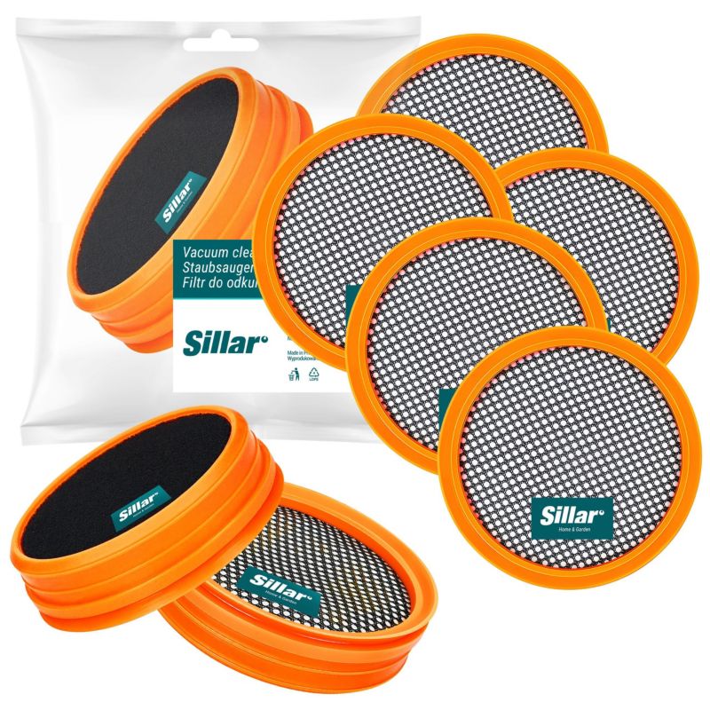 Filtr do odkurzacza, Sillar, zmywalne, HEPA, piankowe, zamiennik do odkurzaczy Philips SPEEDPRO, SPEEDPRO AQUA FC6721-29, 5szt