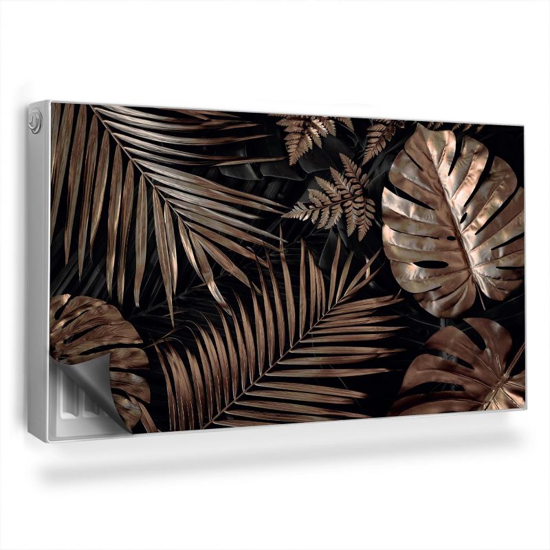 Dekoracyjna osłona mata na kaloryfer Wallfluent 110x60 cm Złote liście 1 szt.