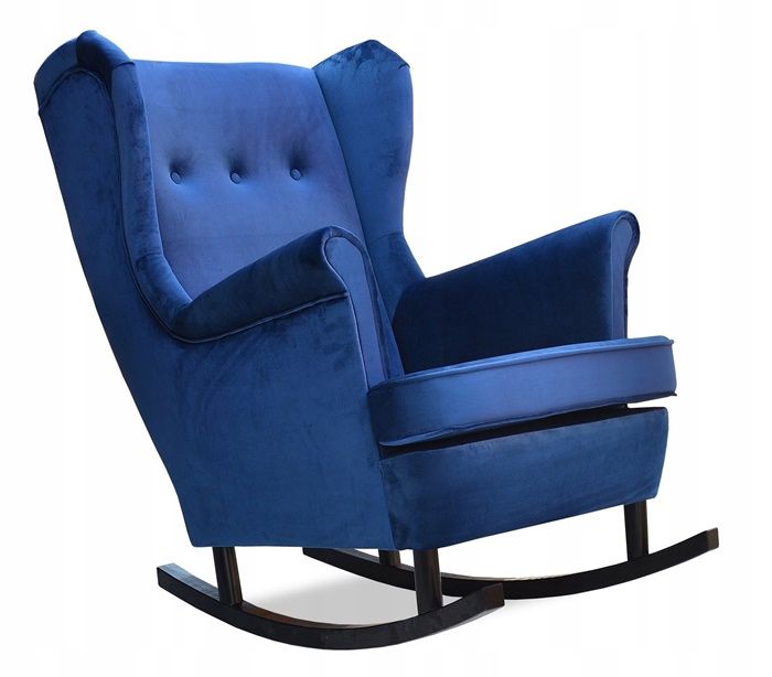 Fotel uszak do salonu bujany Family Meble ARI granatowy 1szt