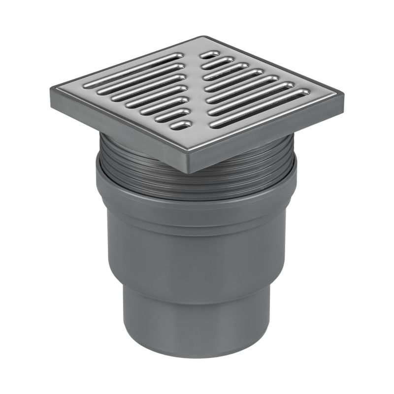 Wpust kanalizacyjny Tycner 11 cm nierdzewny 15 x 15 cm