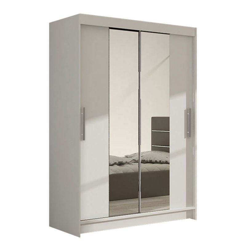 Szafa MIRJAN 24 z drzwiami przesuwnymi Miami II biały/lustro 1 szt.