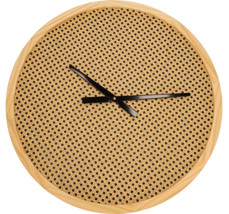 Zegar drewniany Jumi 60 x 60 cm ratan