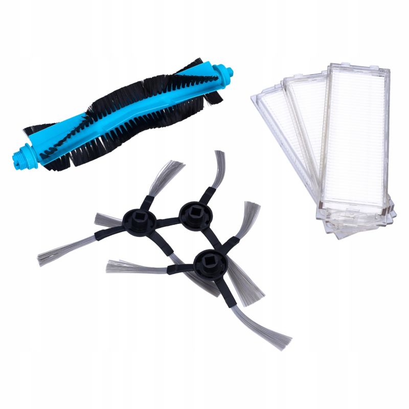 Akcesoria do robota sprzątającego, Sillar, zamienniki Xiaomi Mi Robot Vacuum Mop Pro V2 V3 SE, szczotki, filtry HEPA, zestaw, 7szt