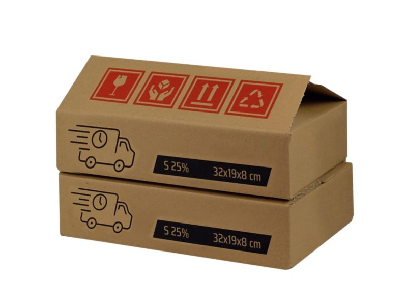 Karton do wysyłki S 32 x 19 x 8 cm 2 szt.