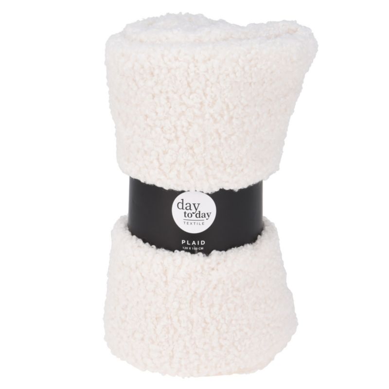 Koc EDANTI Baranek Sherpa Narzuta Ciepły Jesienny 150x120cm Poliestrowy Do Salonu Sypialni 1 szt.