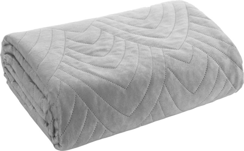 Narzuta Eurofirany Luiz 170 x 210 cm srebrna