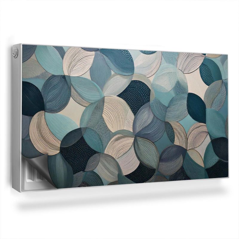 Ozdobny magnes na kaloryfer Wallfluent 110x60 cm Okręgi 1 szt.