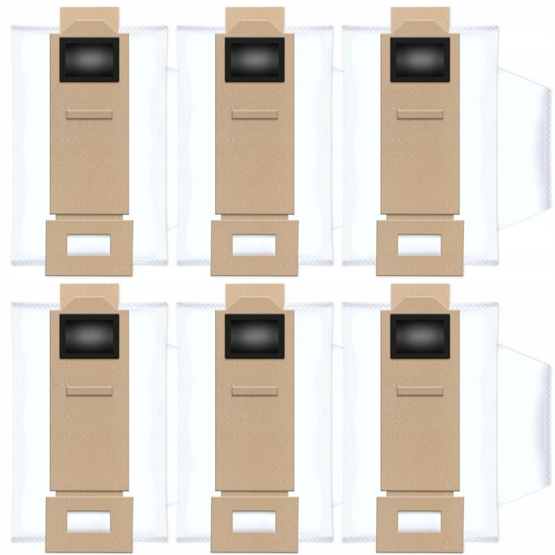 Worki do robota sprzątającego, Sillar, syntetyczne, zamiennik do Xiaomi RoboRock S7 S7+ Max T7S T7S Plus, 6szt