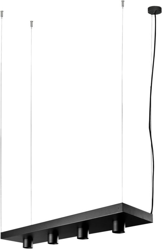 Lampa wisząca Nowodvorski Lighting Plant czarna loft 4xGU10 x 35W 1 szt.