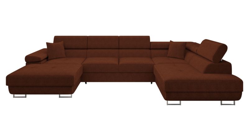 Narożnik z funkcją spania MIRJAN 24 Torezio Bis Sztruks prawy karmelowy 1 szt.