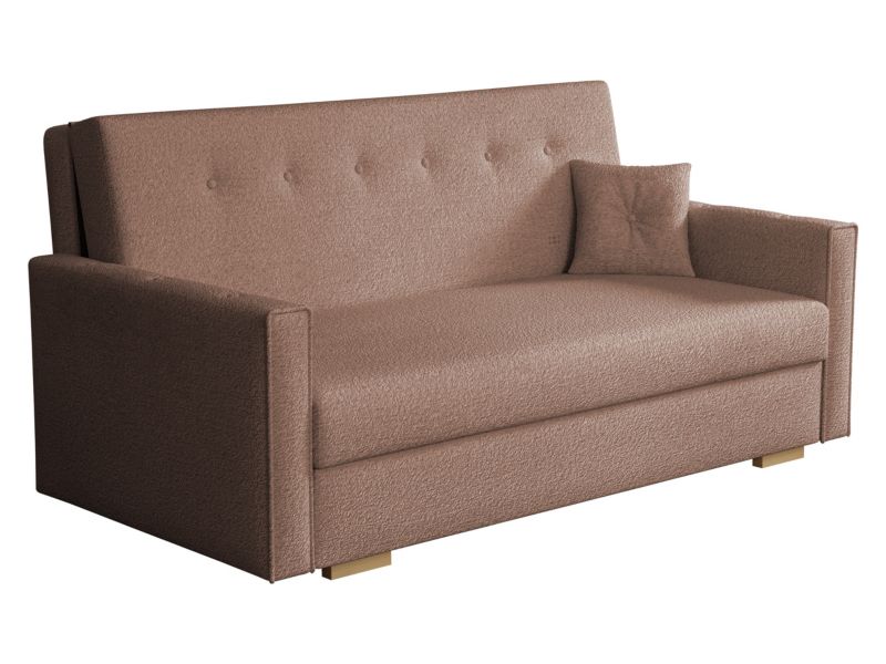 Kanapa rozkładana MIRJAN 24 Viva Sonic IV bukla brudny róż 1 szt.