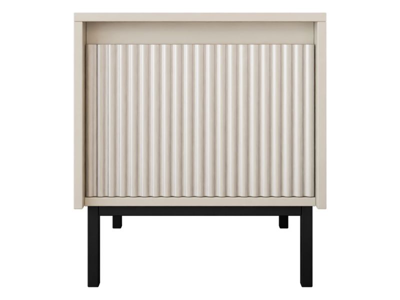 Szafka nocna MIRJAN 24 ryflowana Ozmi 1SZ kaszmir 1 szt.