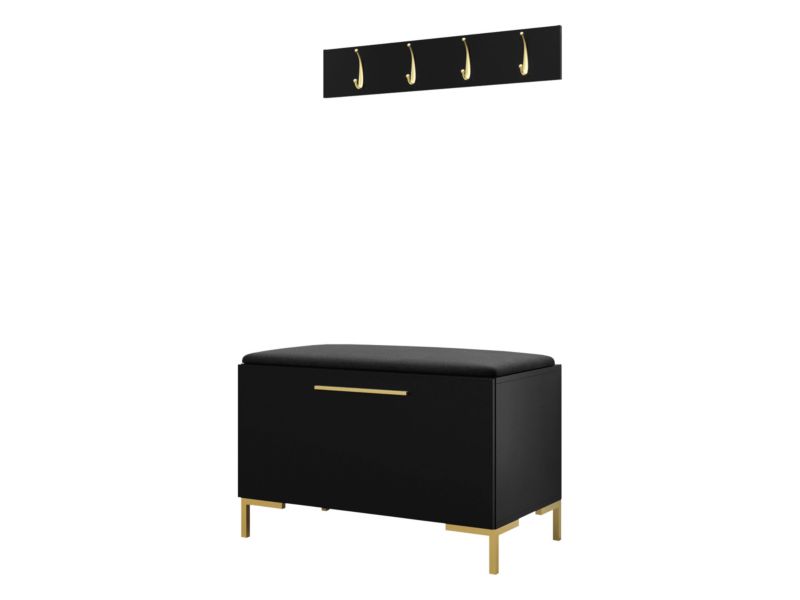 Garderoba MIRJAN 24 Zilion VIII czarny + czarny 1 kpl.