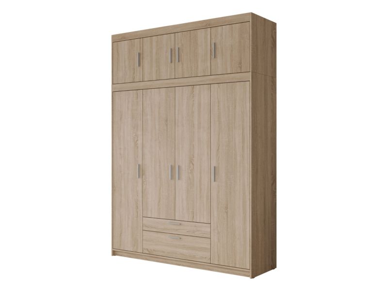 Szafa z nadstawką MIRJAN 24 Elena 4D dąb sonoma 1 szt.