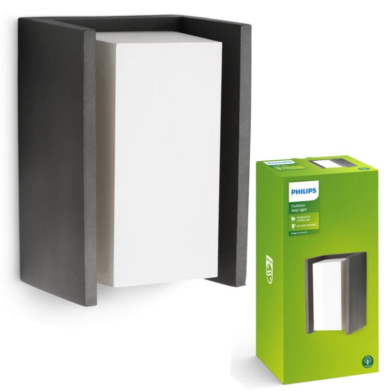 Kinkiet ogrodowy Philips myGarden Bridge E27 IP44 Antracyt 1 szt.