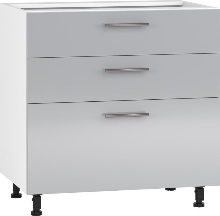 Szafka Halmar kuchenna stojąca 80 VENTO D3S-80/82 szary połysk 1 szt