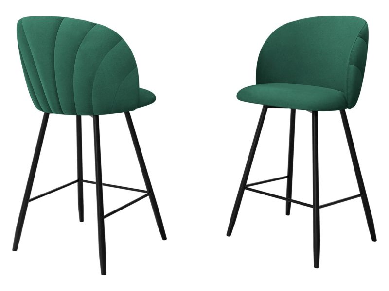 Hoker MIRJAN 24 tapicerowany z oparciem K99 H malachitowy 1 szt.