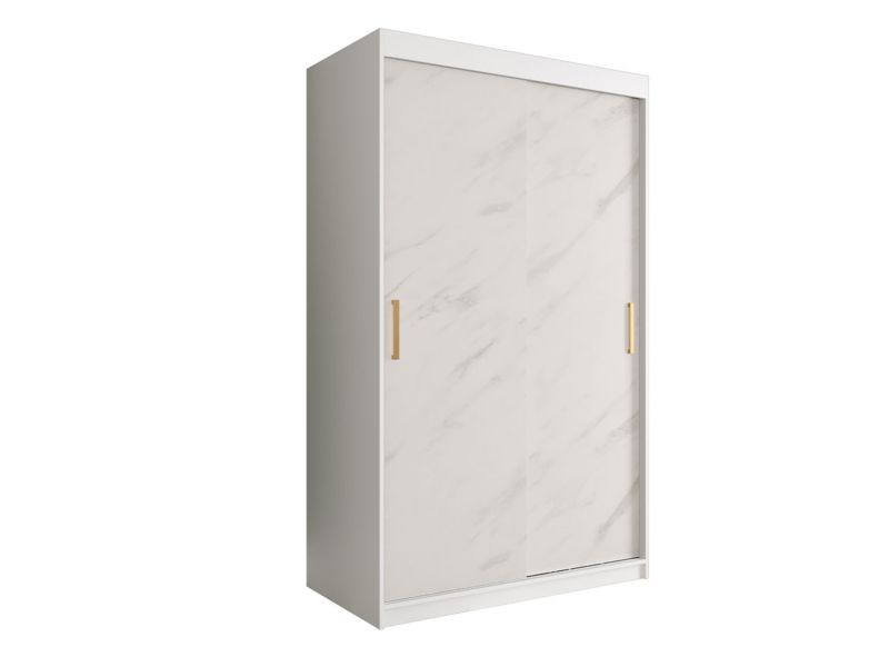 Szafa MIRJAN 24 Marmur T 120 biały mat / biały marmur 1 szt.