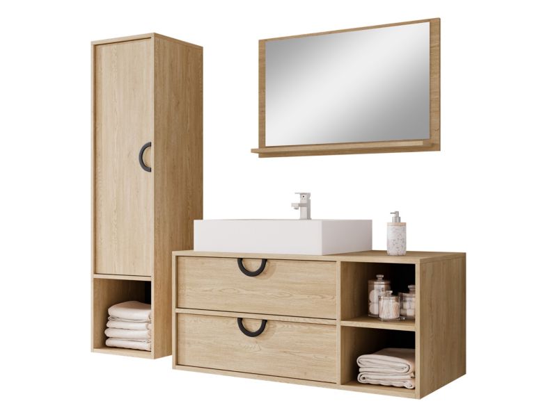 Meble łazienkowe MIRJAN 24 XIV dąb cremona 1 kpl.