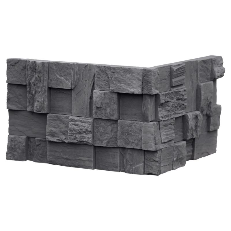 Narożniki Max-Stonr LUGANO Graphite - Kamień gipsowy grafit płytka - 1,24 mb