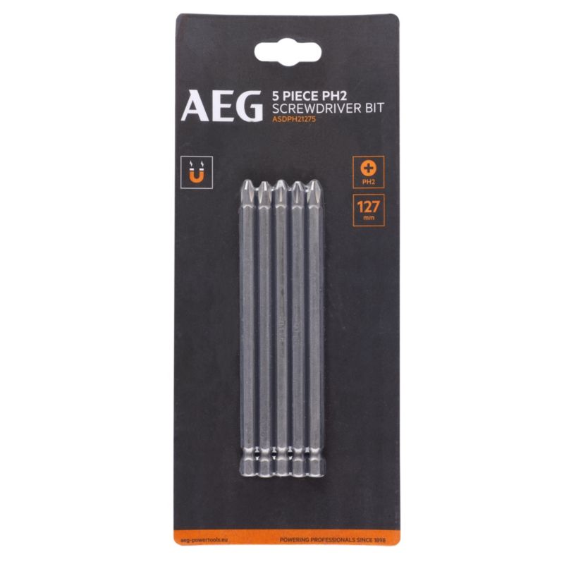 Zestaw Bitów AEG 127mm PH2 SDriver Philips 5 elementów 1 szt.