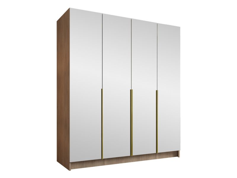 Szafa MIRJAN 24 z lustrem Santi III dąb cremona/złoty 1 szt.