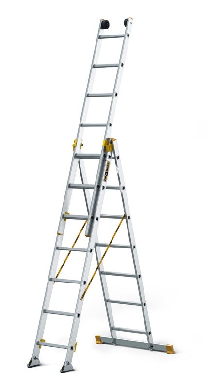 Drabina aluminiowa wielofunkcyjna DRABEST 3x7 stopni profesjonalna MAX 1 szt.
