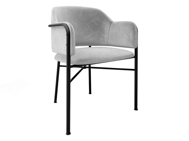 Krzesło MIRJAN 24 tapicerowane Delivio gołębi szary 1 szt.