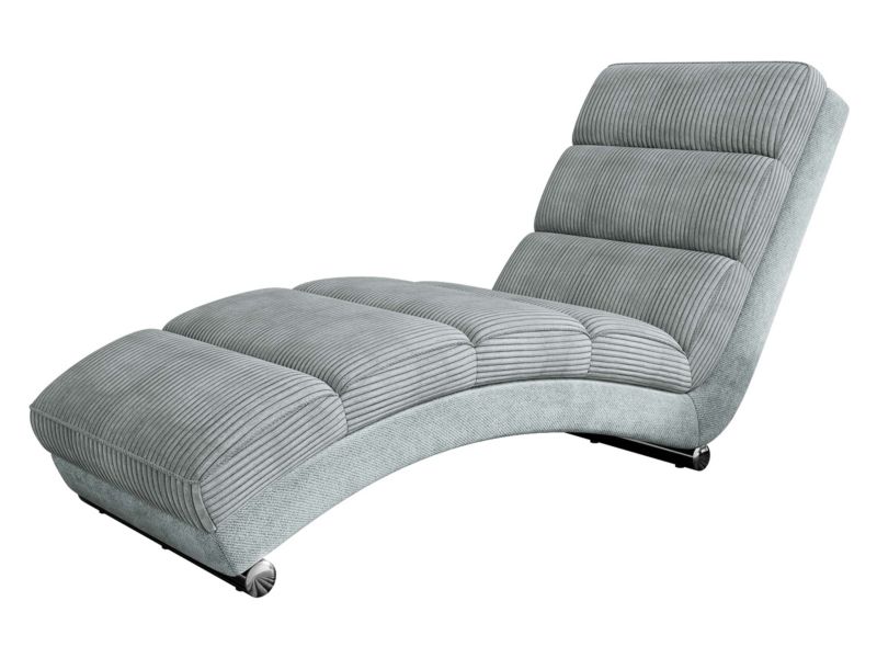 Szezlong MIRJAN 24 wypoczynkowy Holiday Sztruks popielaty/jasny szary 1 szt.