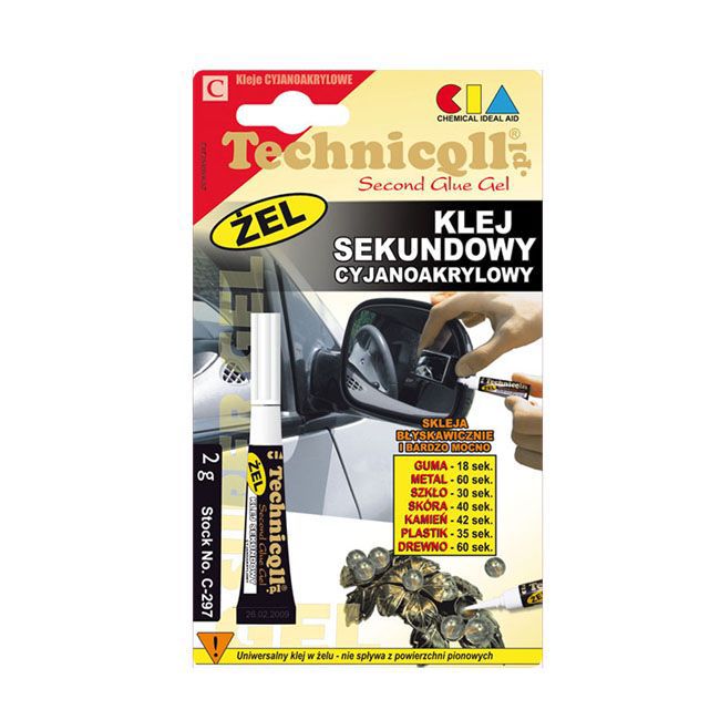 Klej Technicqll sekundowy żel 2 g
